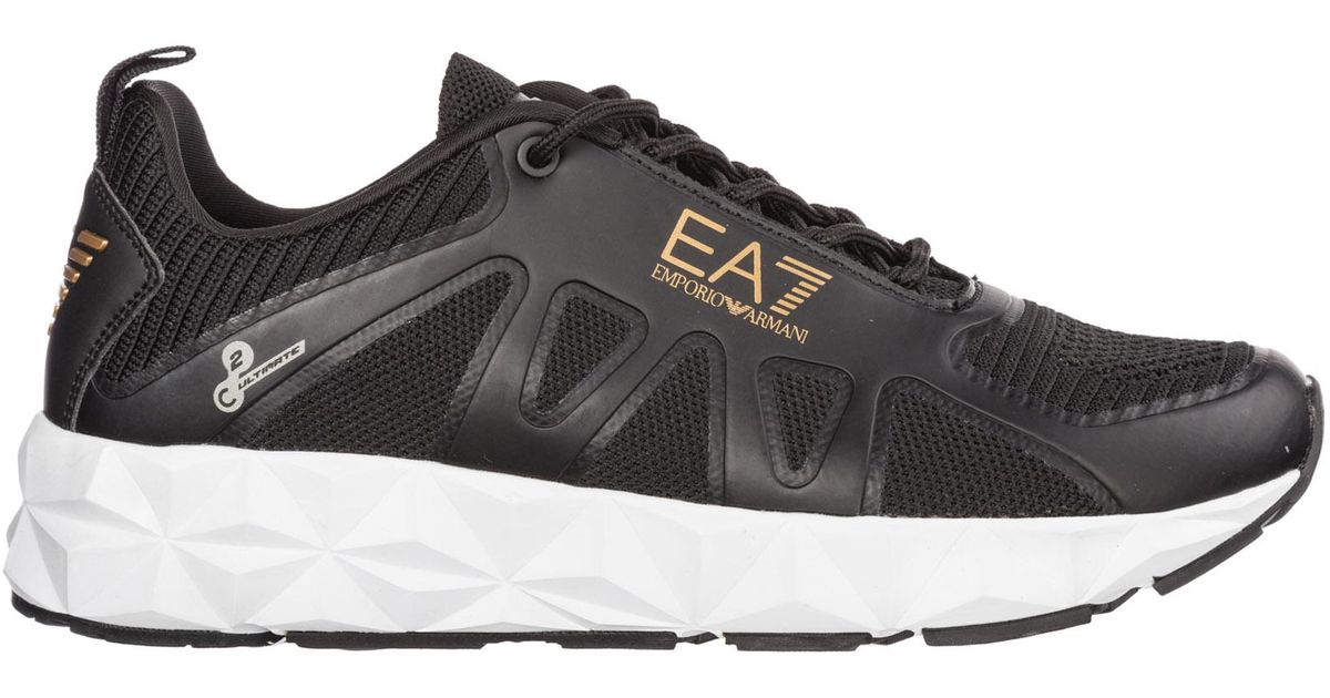 EA7 Shoes Trainers Sneakers in Black + Bronze (Black) for Men - Lyst