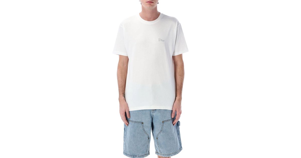 Dime T-shirt in White for Men | Lyst
