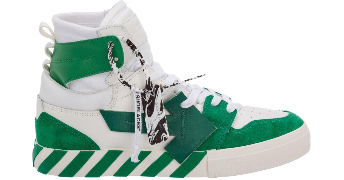 Off-White c/o Virgil Abloh Shoes High Top Leather Trainers Sneakers ...