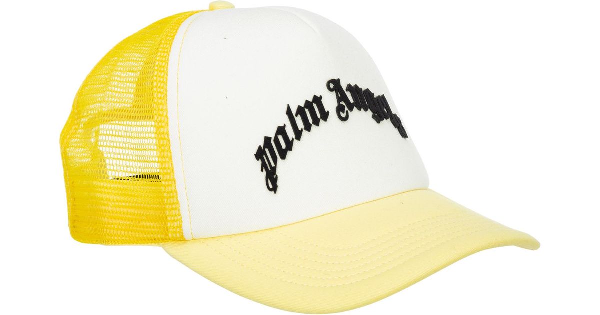 palm angels hat yellow