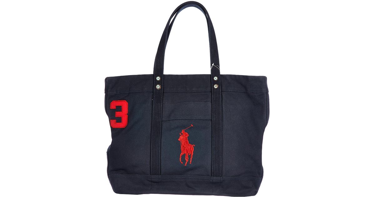 polo ralph lauren canvas tote