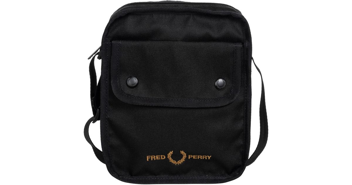 Fred Perry Crossbody Bag in Black for Men | Lyst
