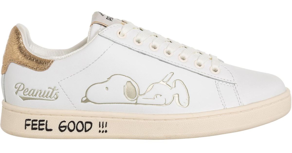 MOA Peanuts Snoopy Gallery Sneakers in White Lyst
