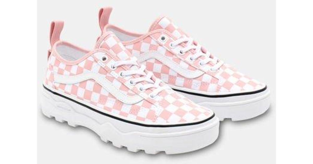 vans damier rose
