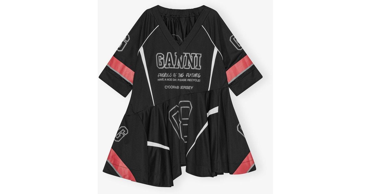 ganni future mesh dress Ganni Printed Mesh Dress