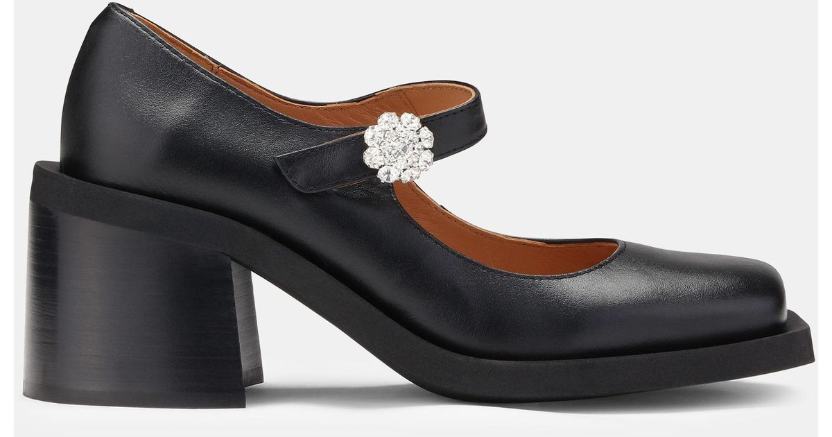 Ganni Mary Jane Pumps Black Size 10 | Lyst