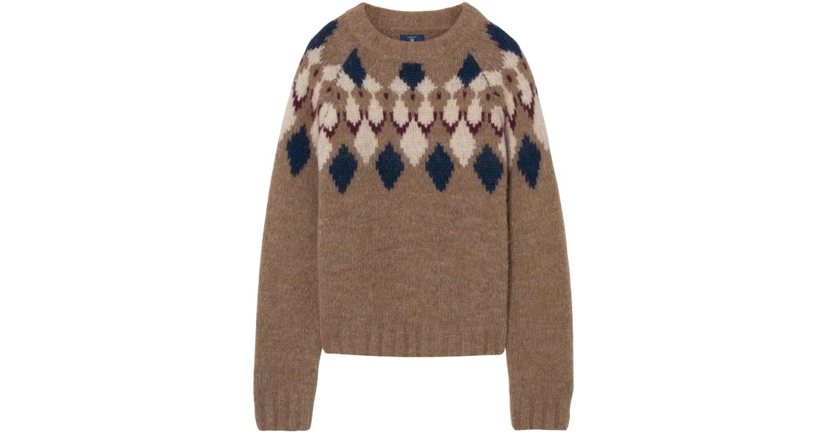 gant fair isle sweater