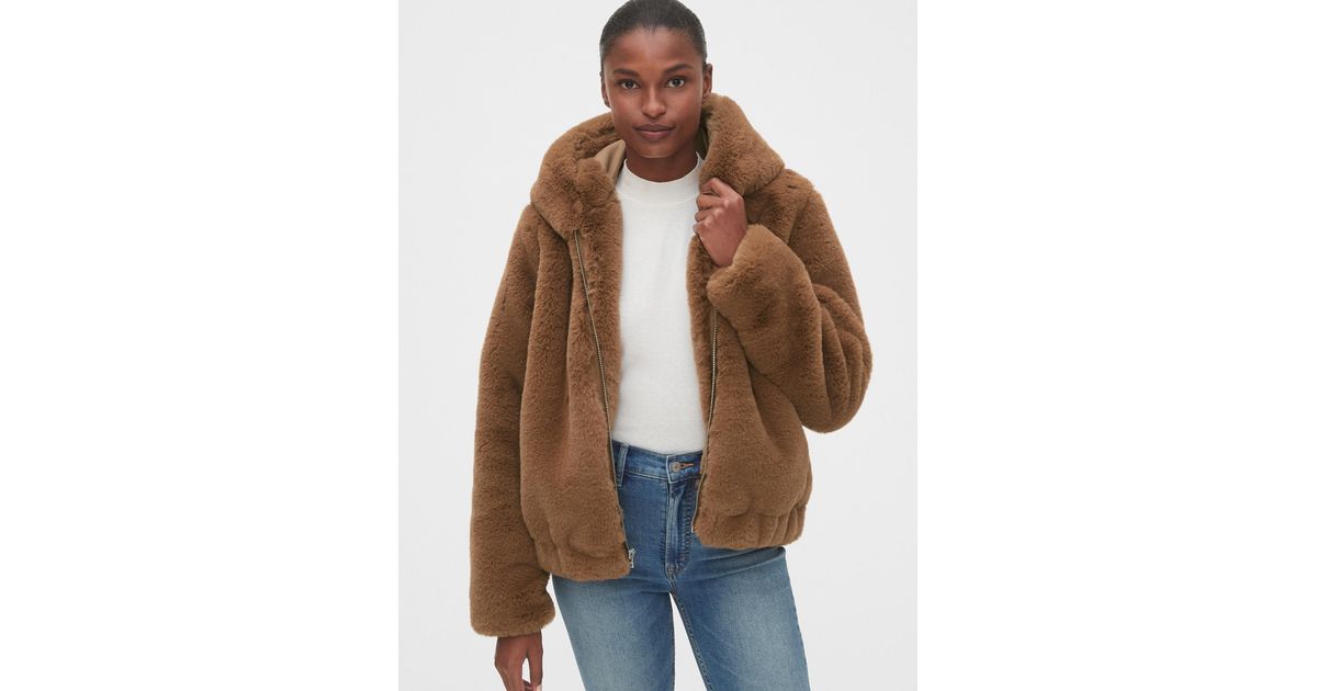 gap fur jacket