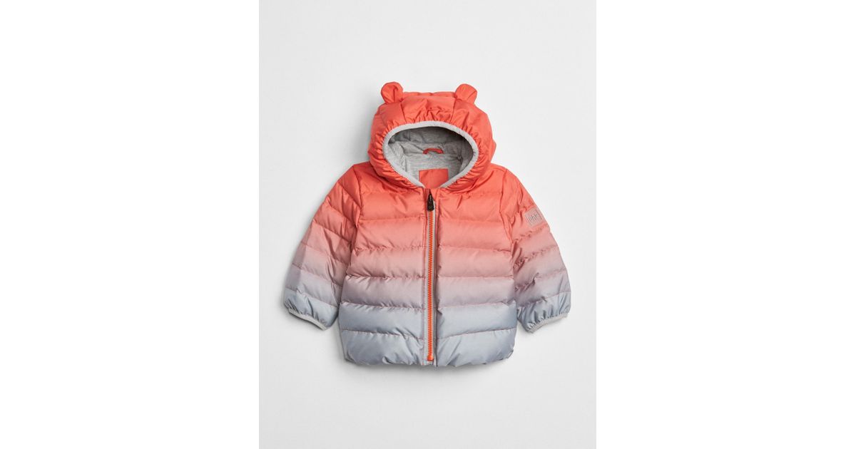 gap ombre puffer jacket