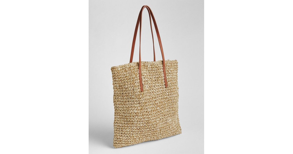 gap straw tote