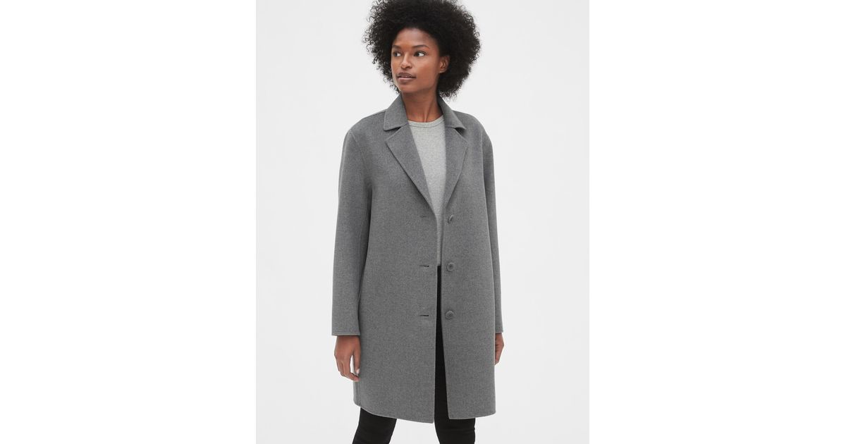 gap grey wool coat