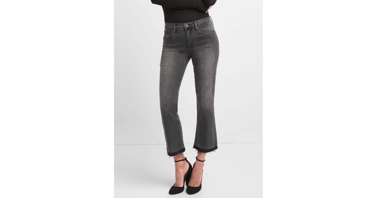gap cropped flare jeans