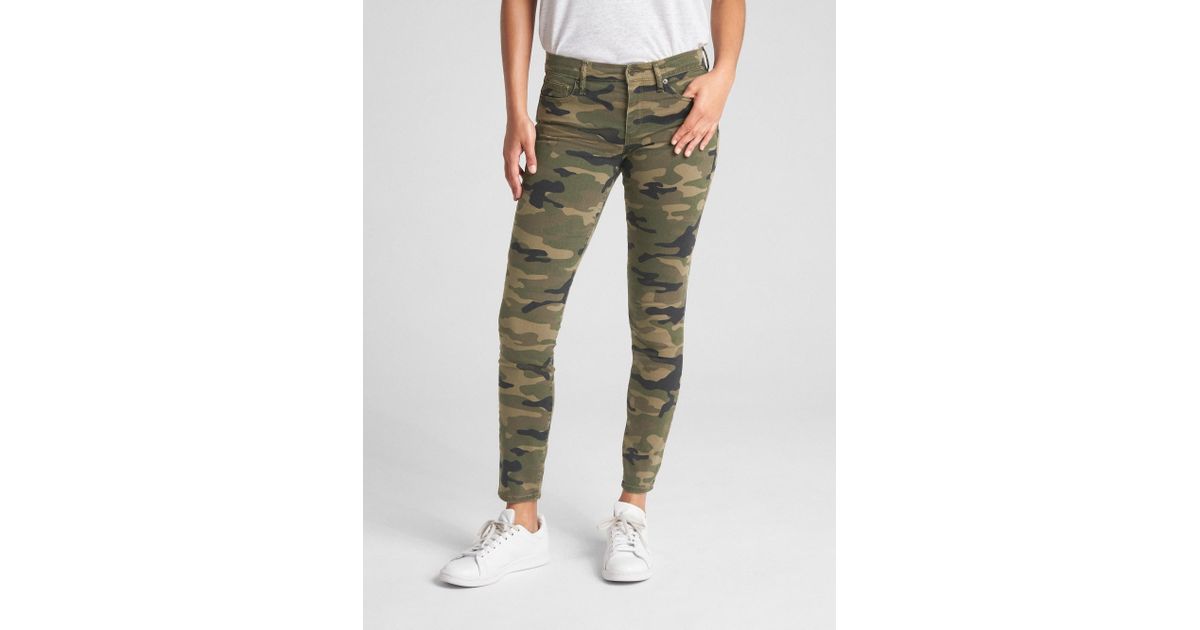 gap camo jeans