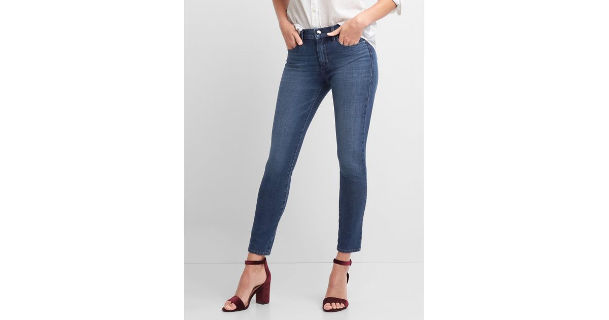 gap mid rise true skinny
