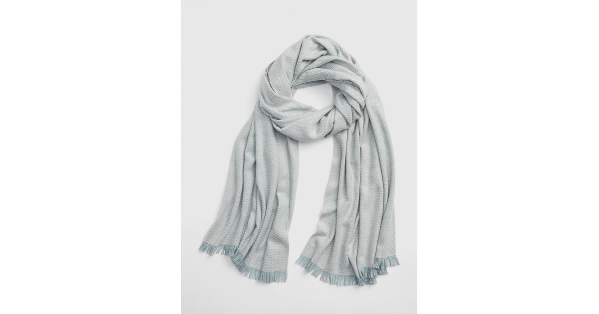 gap blue scarf