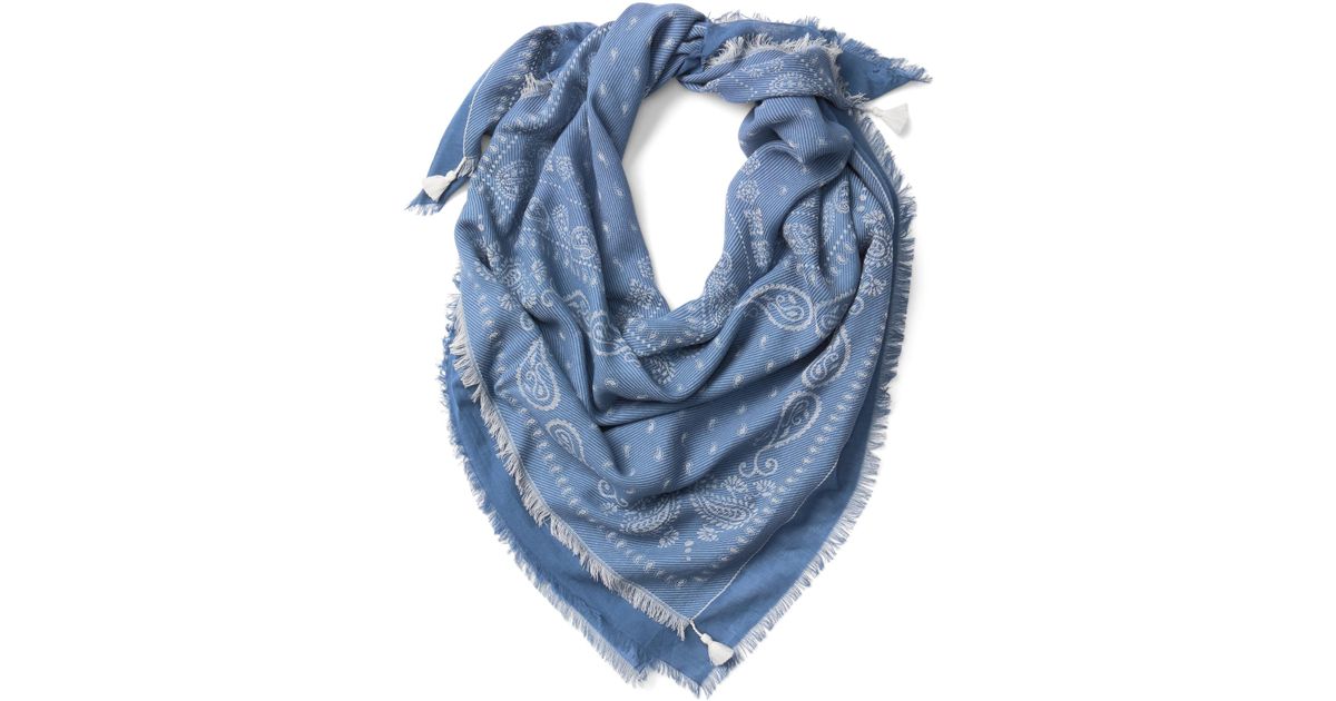 gap blue scarf