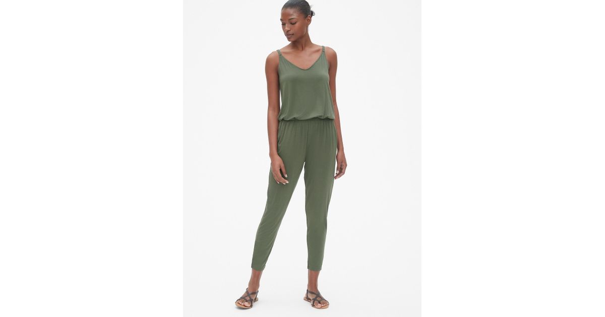 gap strappy cami jumpsuit