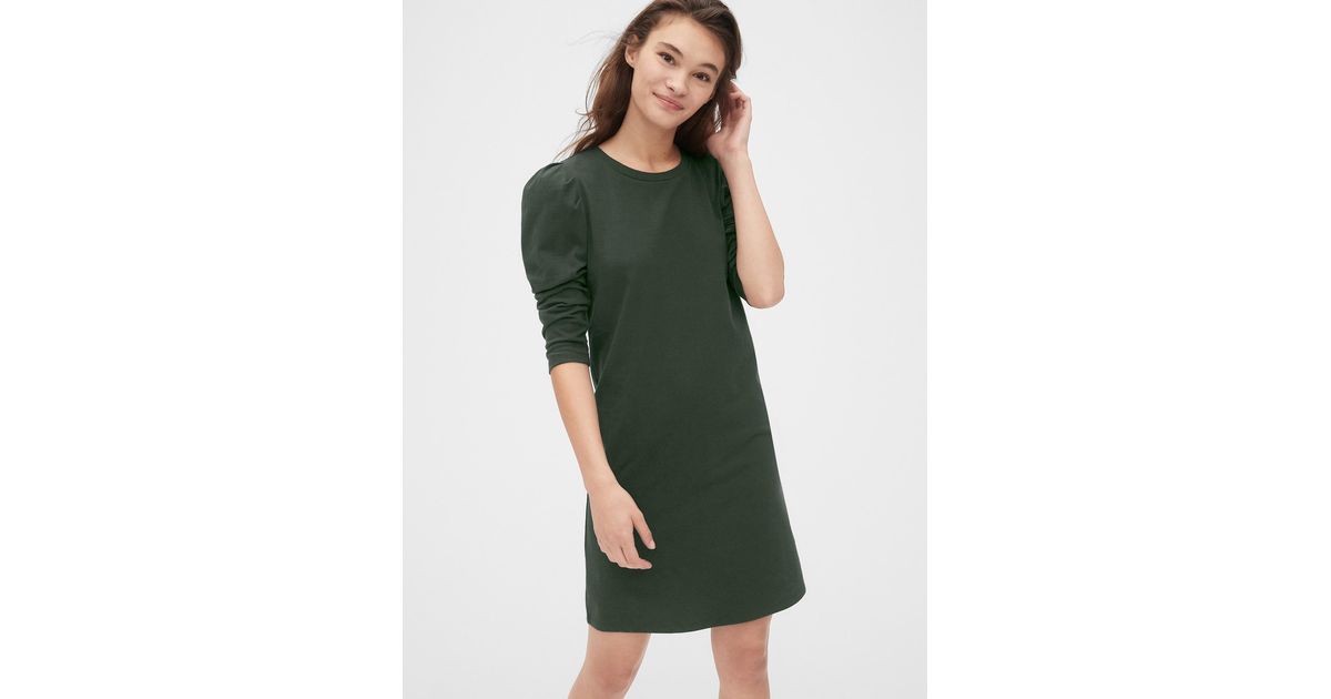 puff sleeve t shirt dress