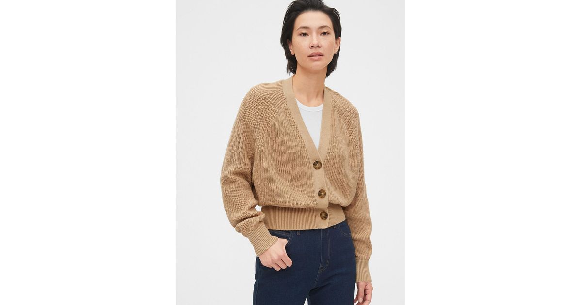slouchy cropped cardigan
