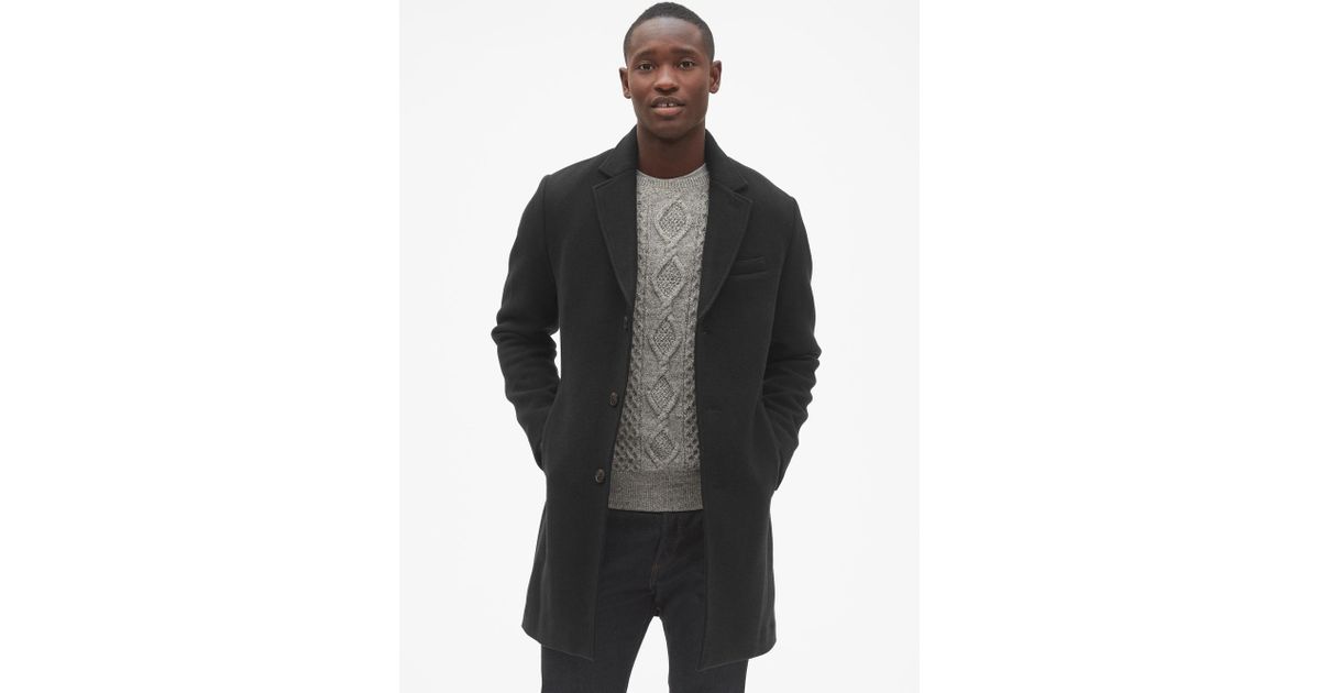 gap grey wool coat