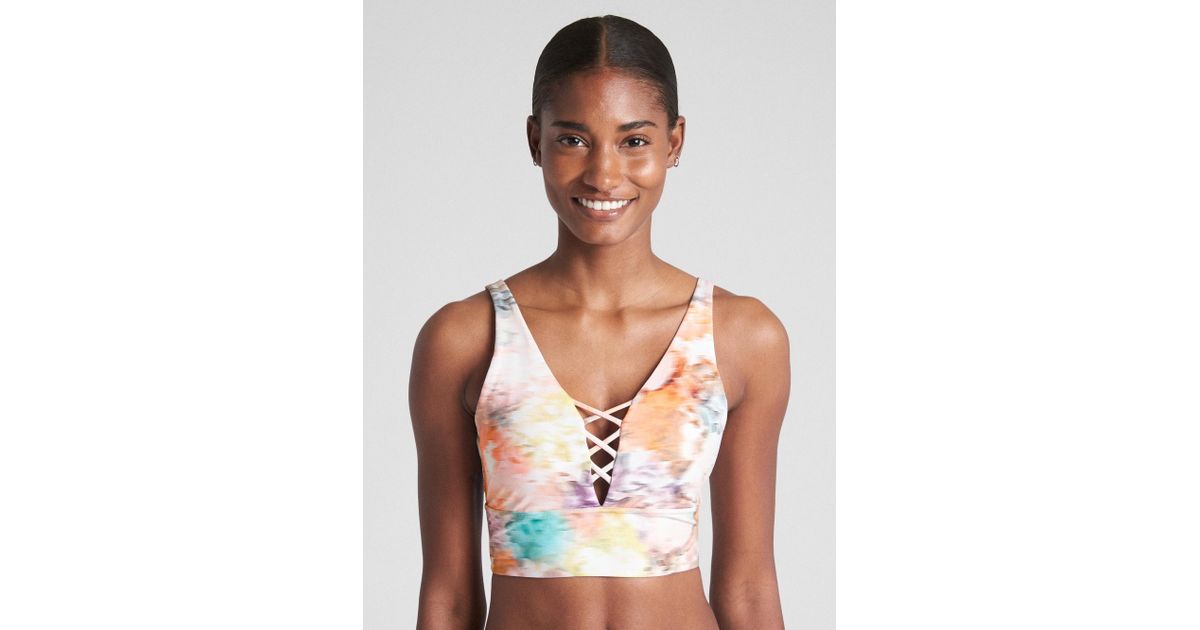 lattice front sports bra