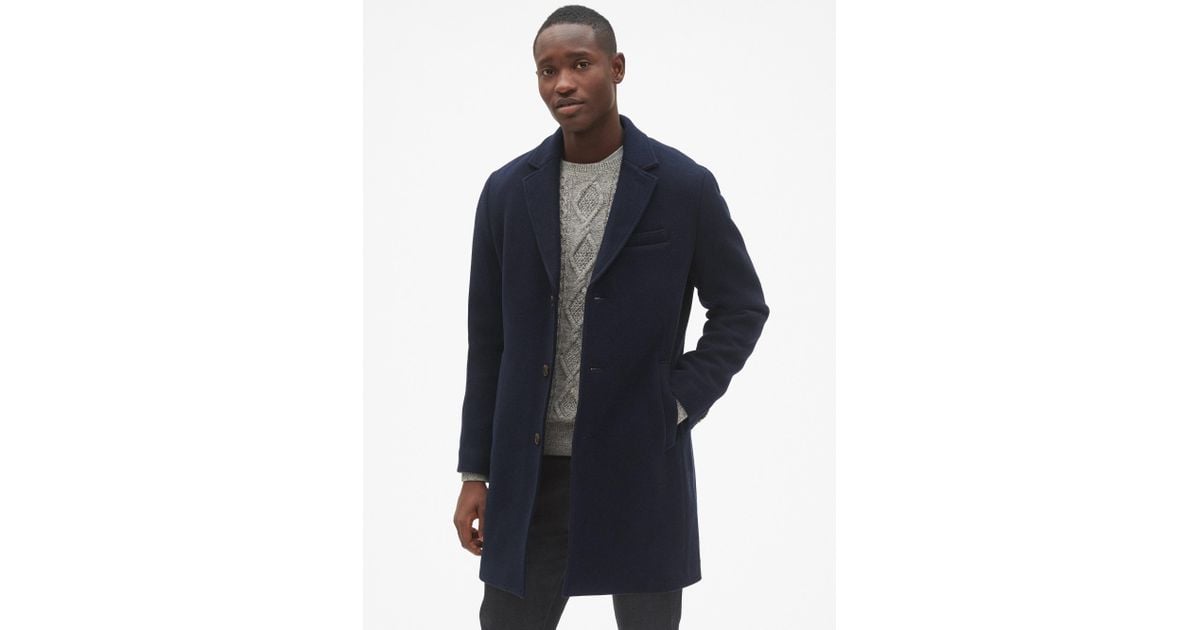 gap wool blend top coat