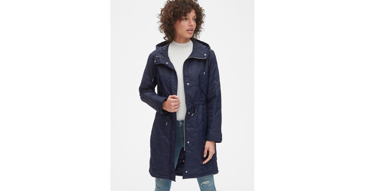 gap midweight quilted fishtail parka