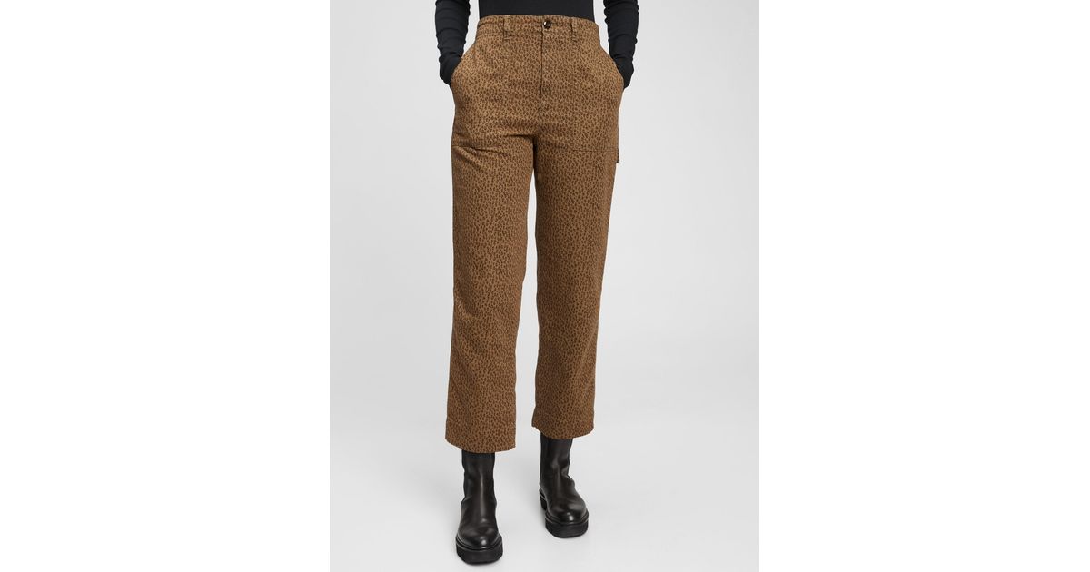 High Rise Carpenter Straight Leg Pants 