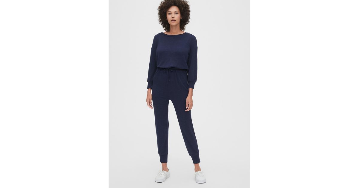 gap blue jumpsuit