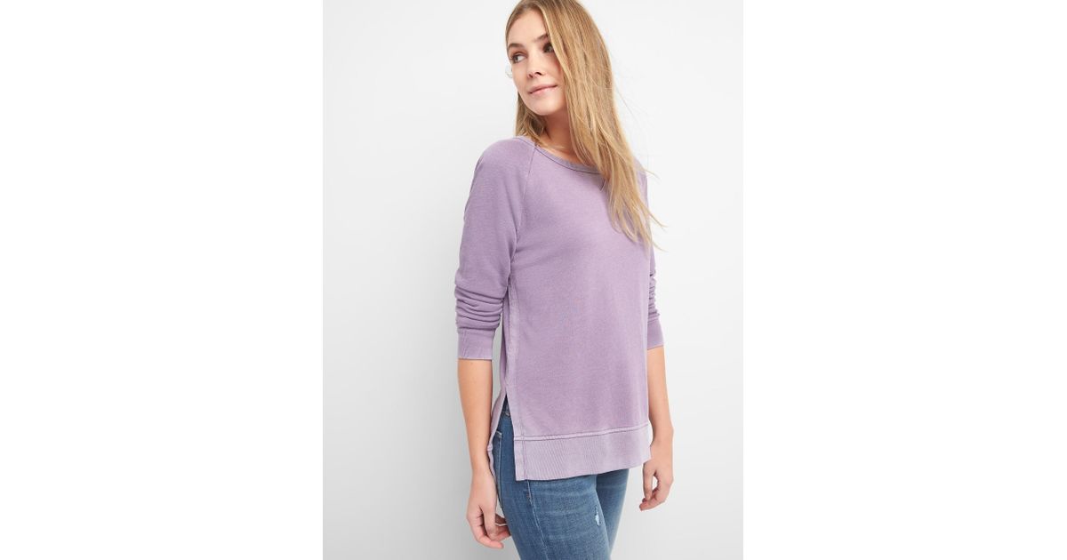 tunic crewneck sweatshirt gap