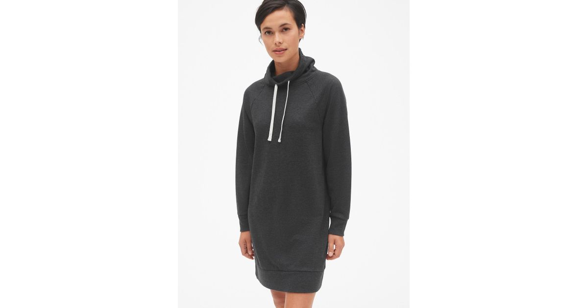 gap funnel neck sweatshirt dress