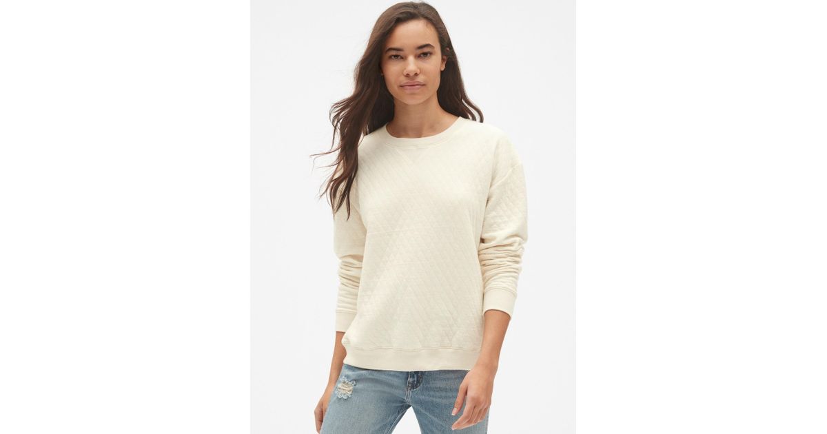 gap quilted pullover