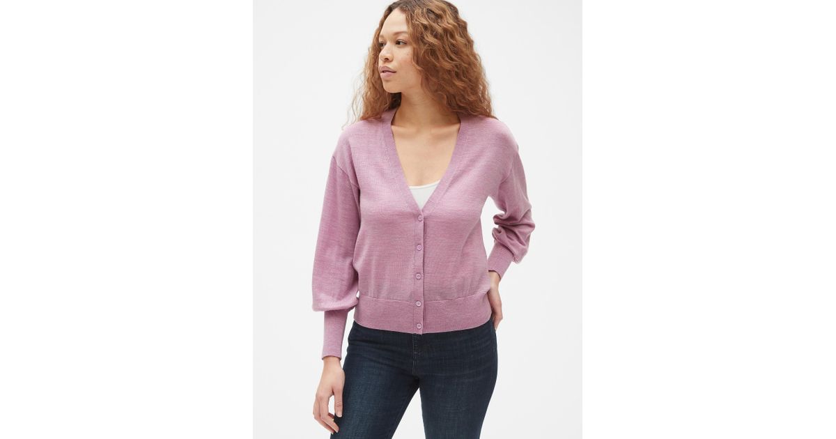 gap merino wool cardigan