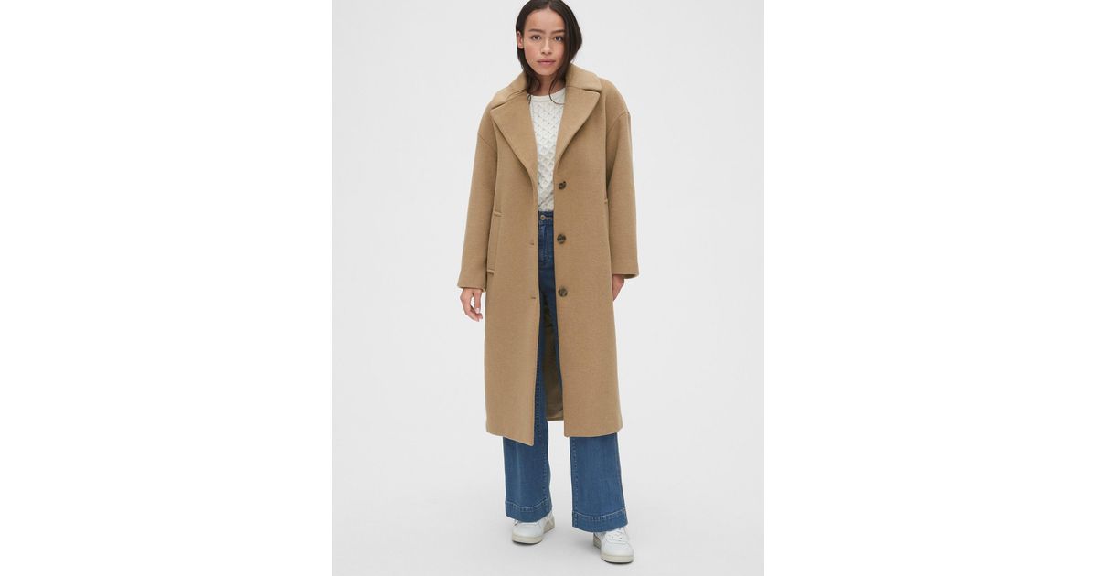 gap wool blend coat