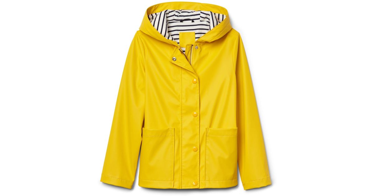 gap yellow rain jacket