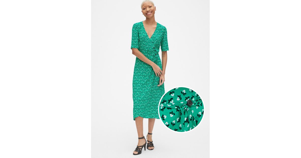 gap green dress