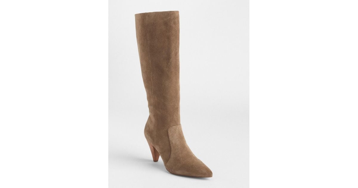 tall slouch suede boots