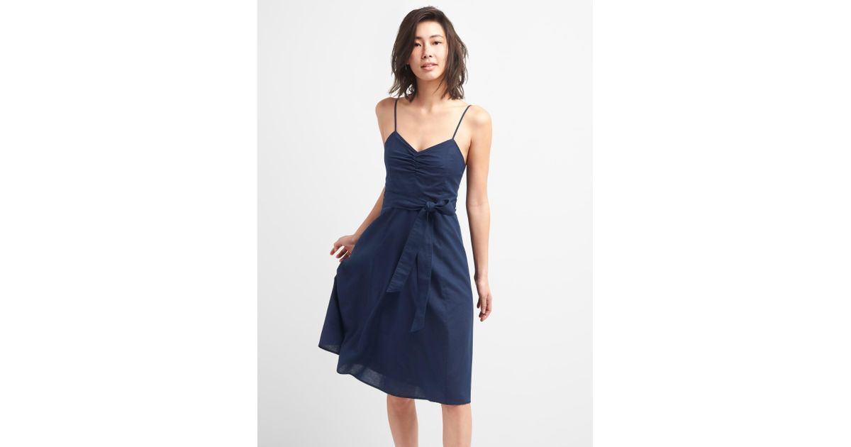 gap fit and flare cami dress
