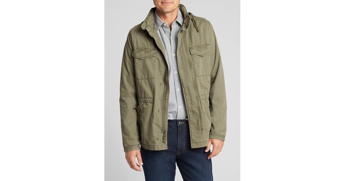 GAP Factory Fatigue Jacket In Cotton in Green for Men - Lyst