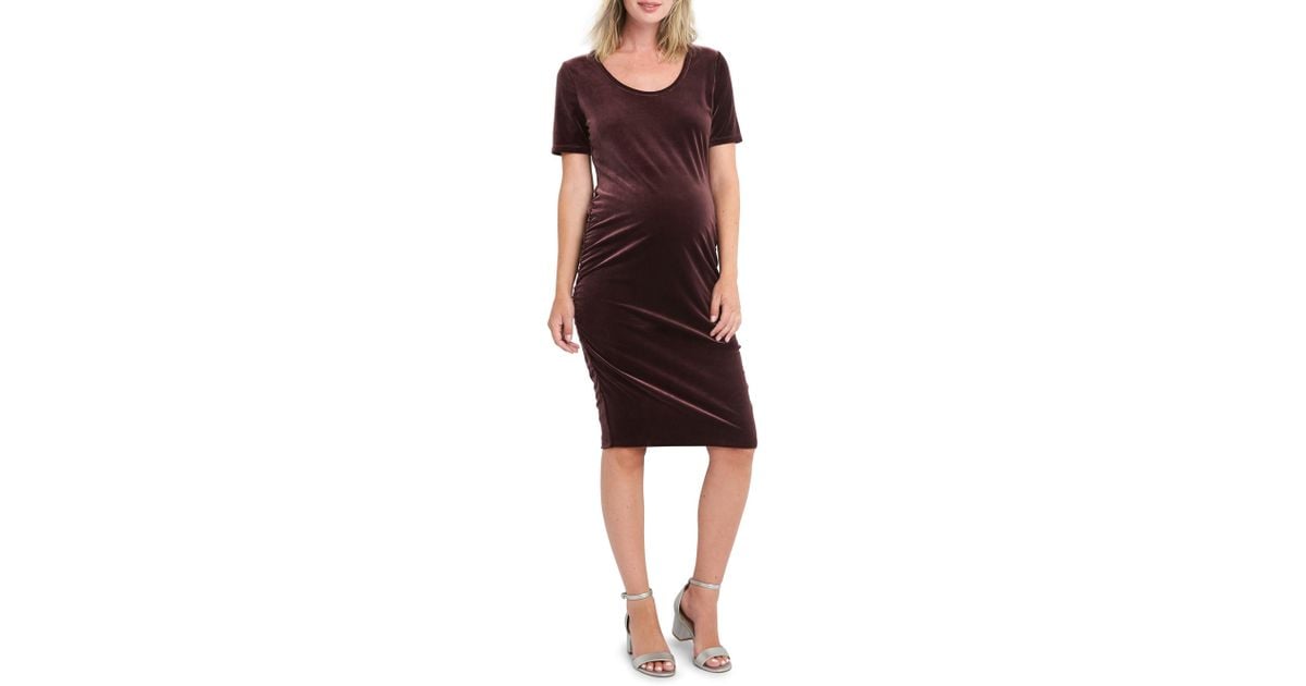 gap maternity velvet dress