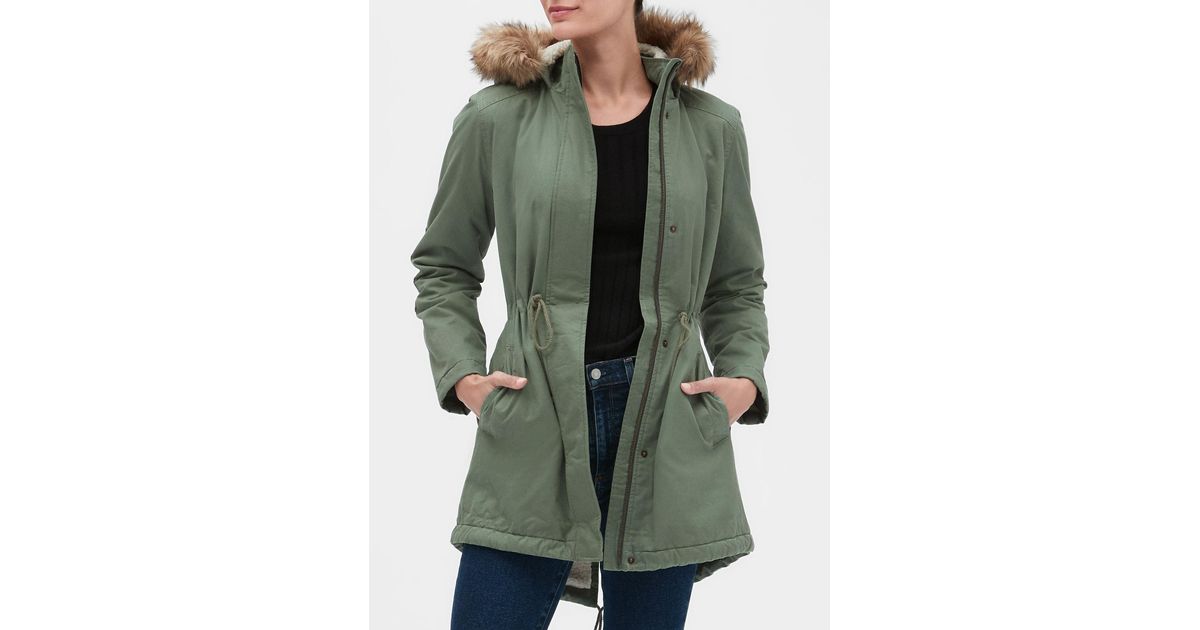 gap sherpa lined parka