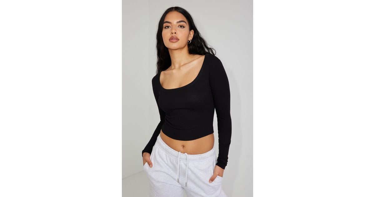 garage black long sleeve top