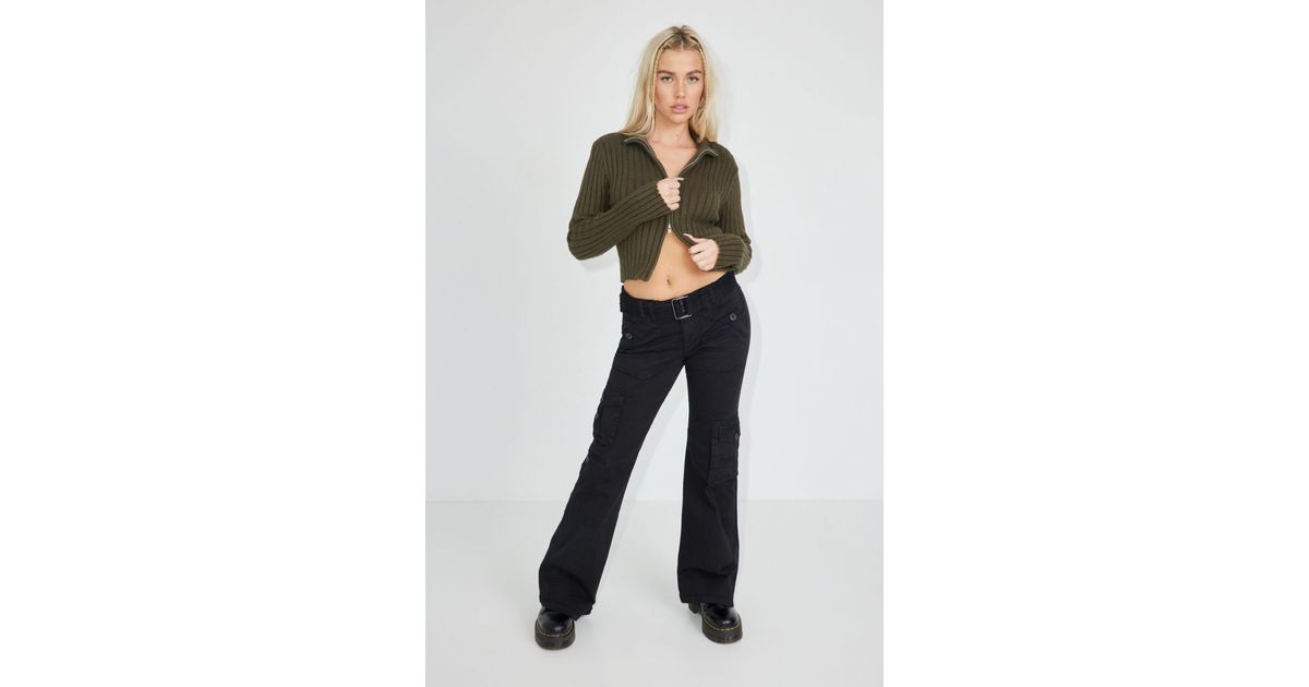 Garage Flare Cargo Pant W/ Belt Lyst