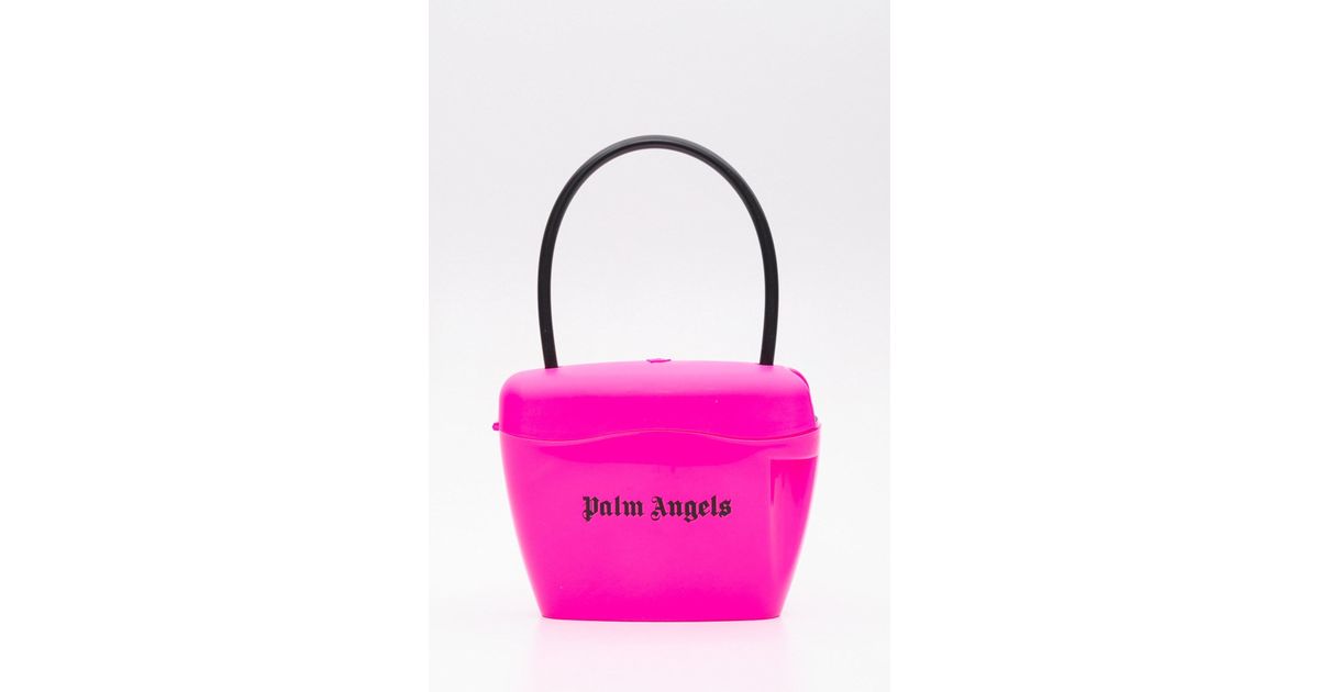 palm angels padlock bag clear