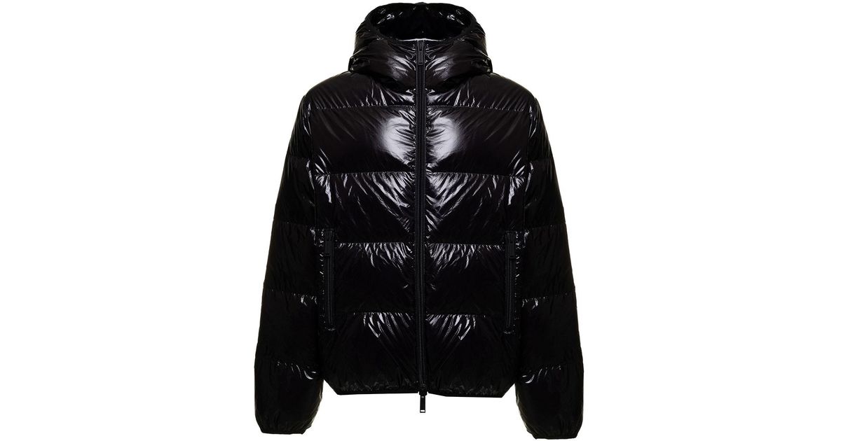 DSquared² Synthetic D-squared2 Man's Shiny Nylon Down Jacket in Black