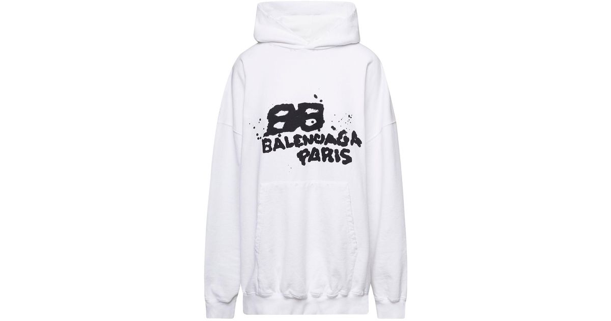 balenciaga white hoodie