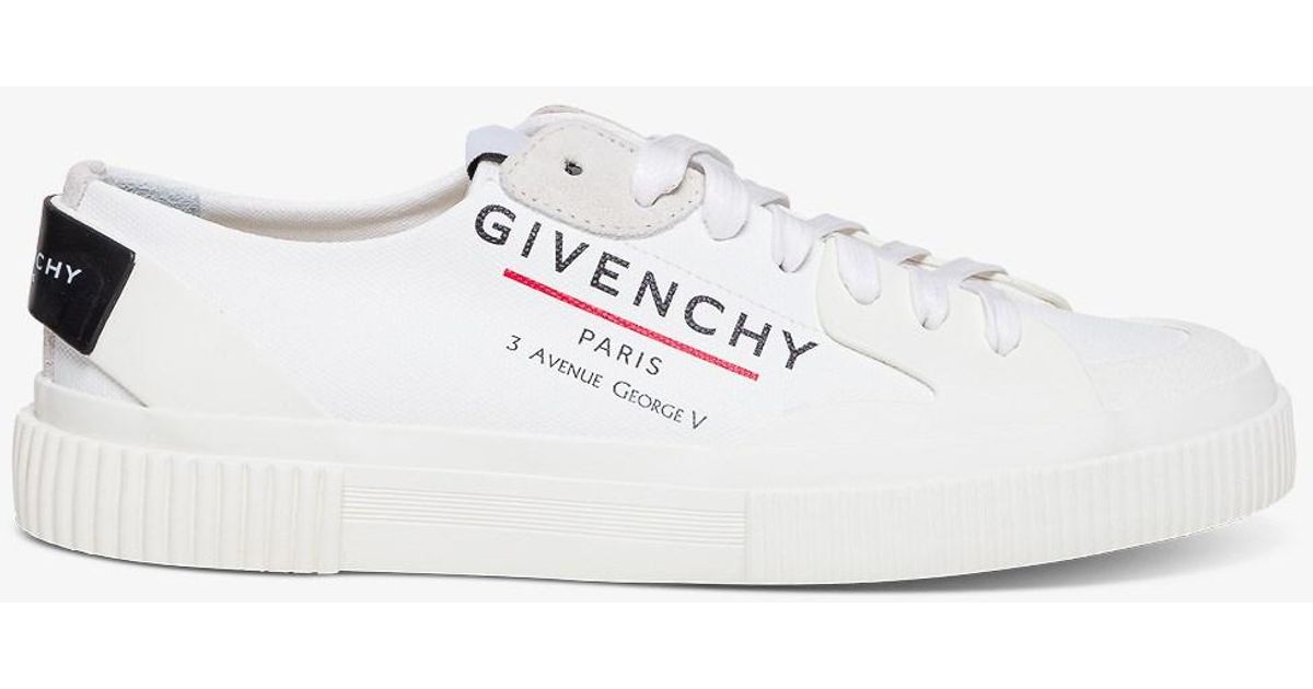 Givenchy Cotton Tennis Light Sneakers in White Lyst