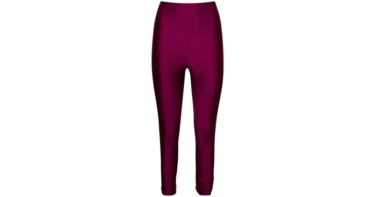 The Andamane 'holly' 80s High-waisted leggings In Stretch Polyamide in  Purple