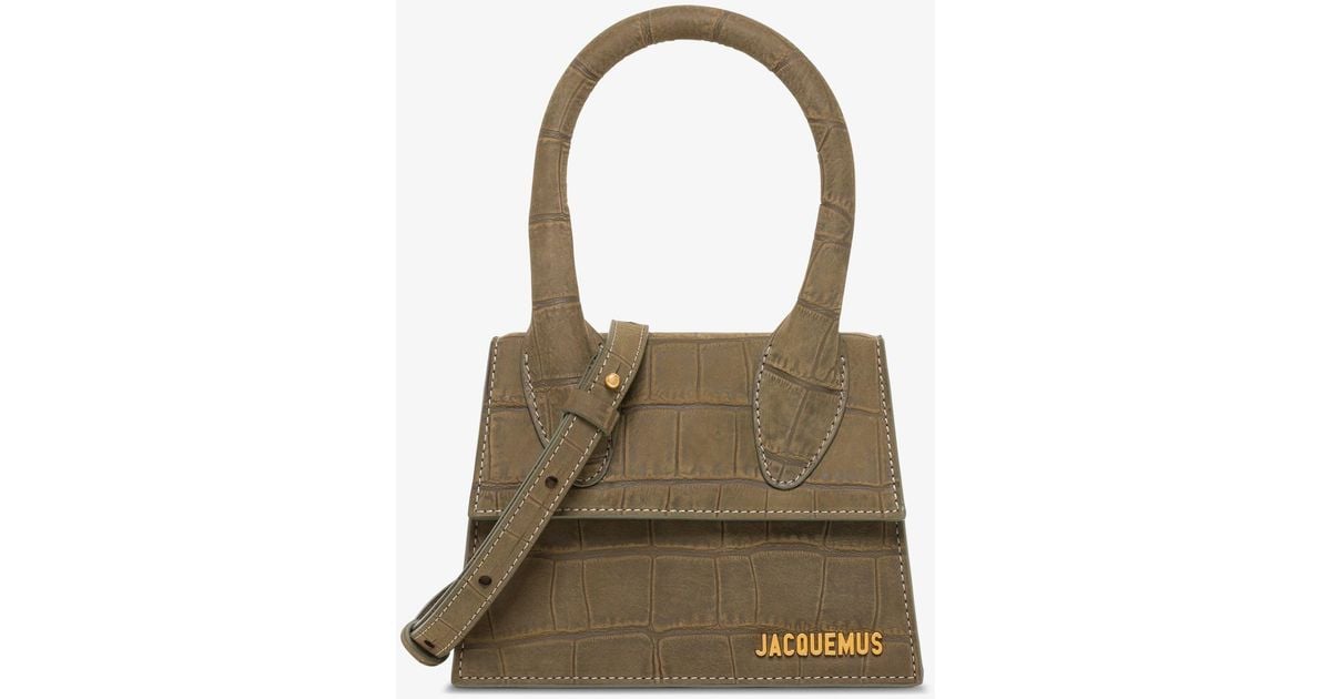 Jacquemus Le Chiquito Moyen In Crocodile Print Leather | Lyst UK