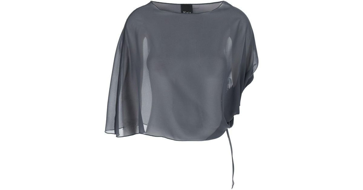 Stole Withe Le Plain Stole With Side Knot in Gray | Lyst